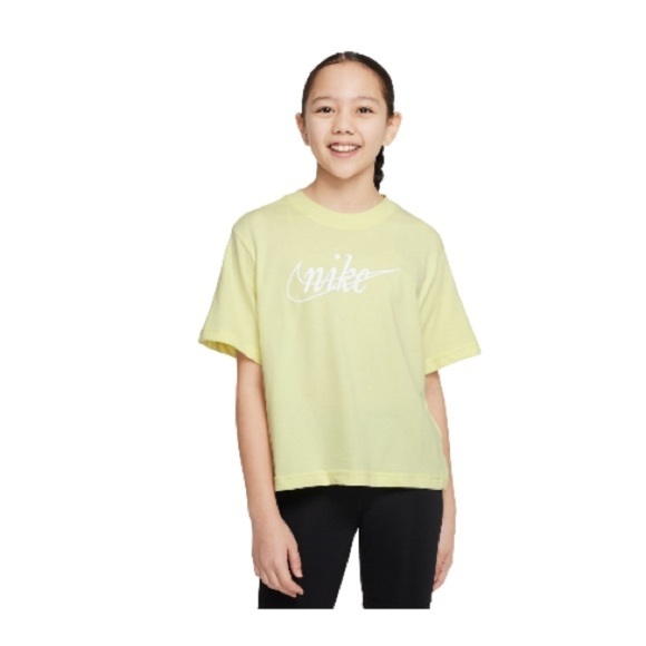 NIKE GIRLS DRI-FIT CHECK LOGO TRAINING T-SHIRT L (14/16)US - Picture 3 of 9